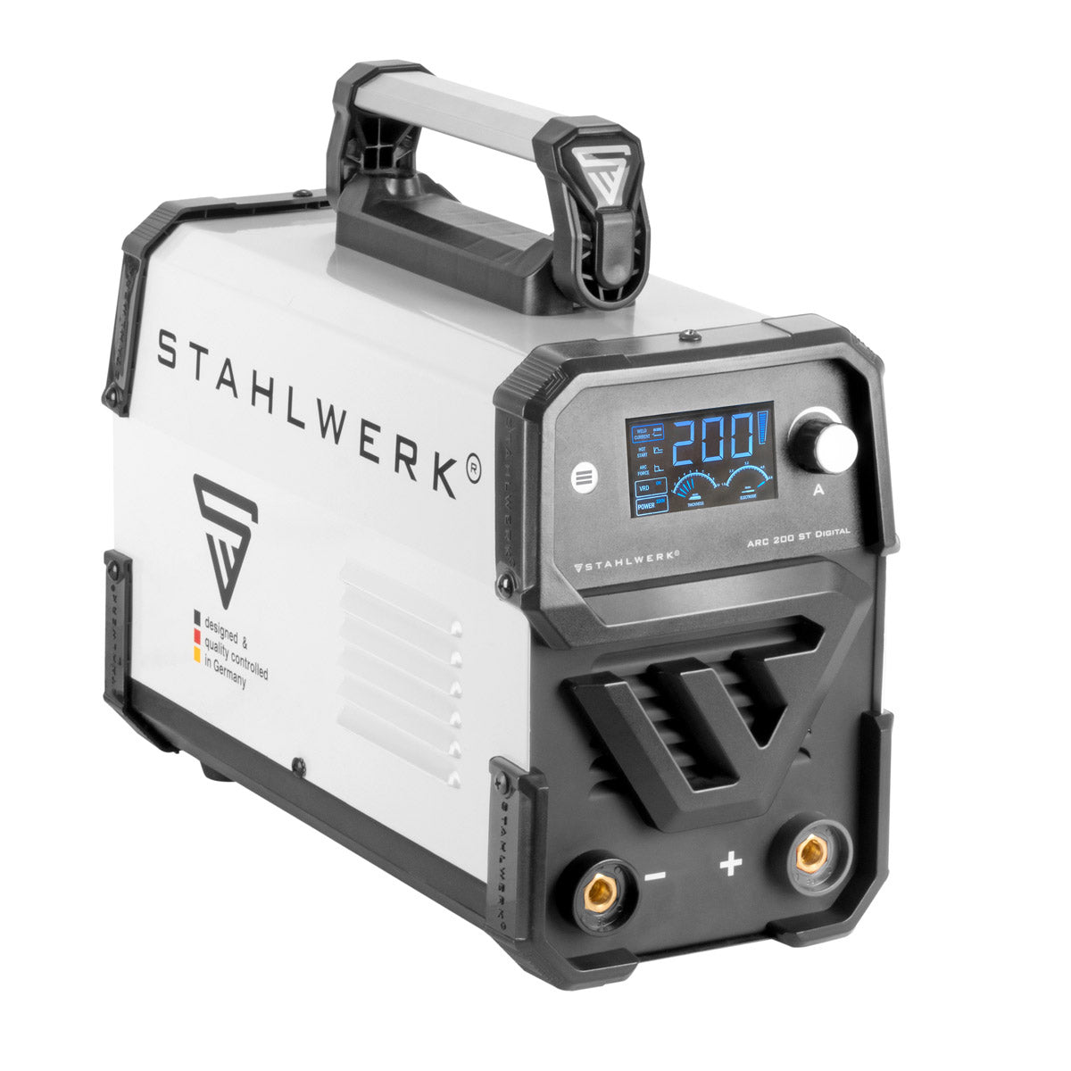 STAHLWERK Schweißgerät ARC 200 ST Digital MMA Elektroden E Hand Inverter 200 A