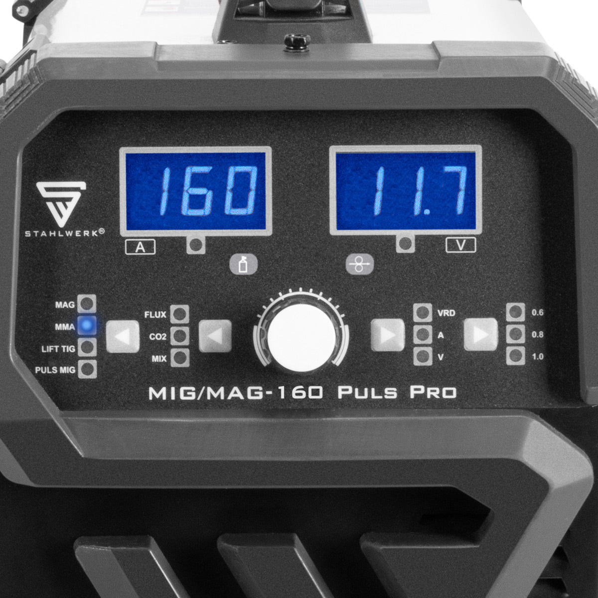 STAHLWERK Schweißgerät MIG MAG 160 Puls Pro IGBT Kombigerät mit 160 Ampere