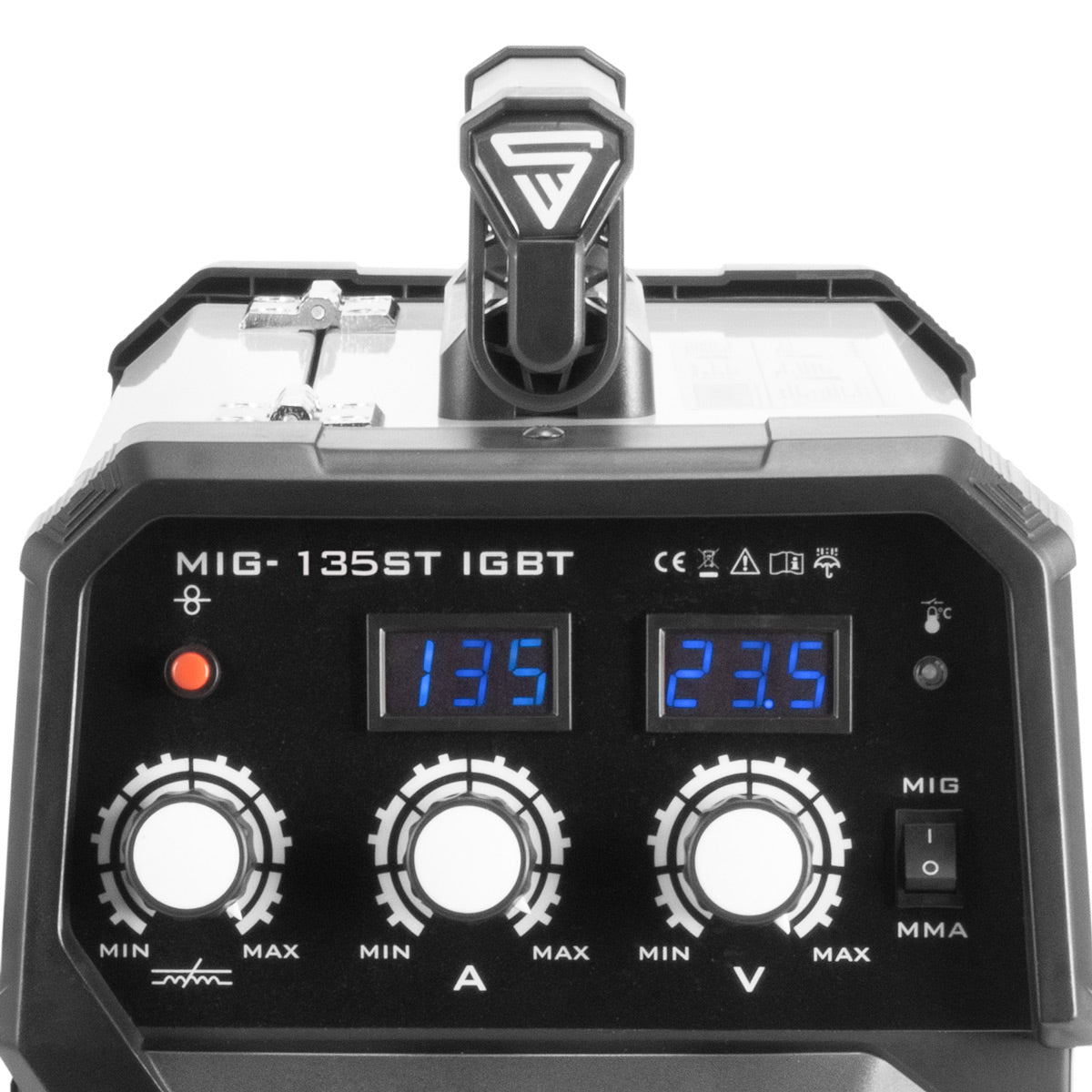 STAHLWERK Schutzgas Schweißgerät MIG MAG 135 ST IGBT mit 135 Ampere mit E-Hand