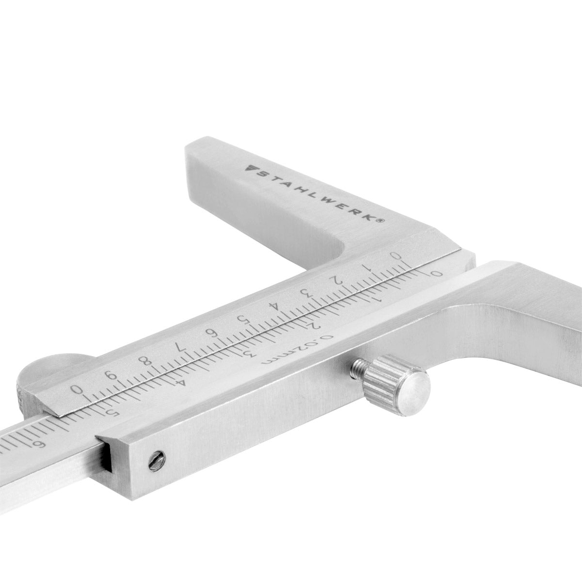 STAHLWERK Tiefenmessschieber 0-200 mm DIN 862 aus rostfreiem Edelstahl