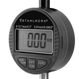 STAHLWERK Digitale Messuhr mit 0-12,7 mm (0,5") Messbereich Millimeter und Zoll