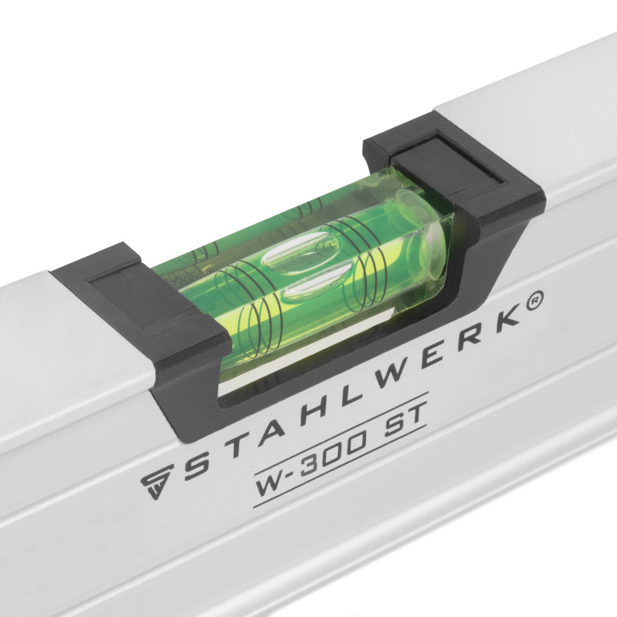 STAHLWERK Wasserwaage W-300 ST aus Aluminium mit 300 mm Länge