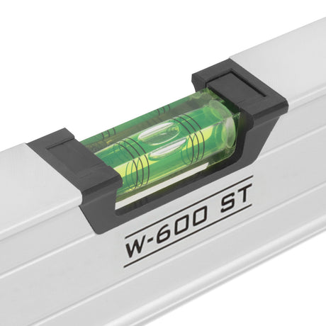 STAHLWERK Wasserwaage W-600 ST aus Aluminium mit 600 mm Länge