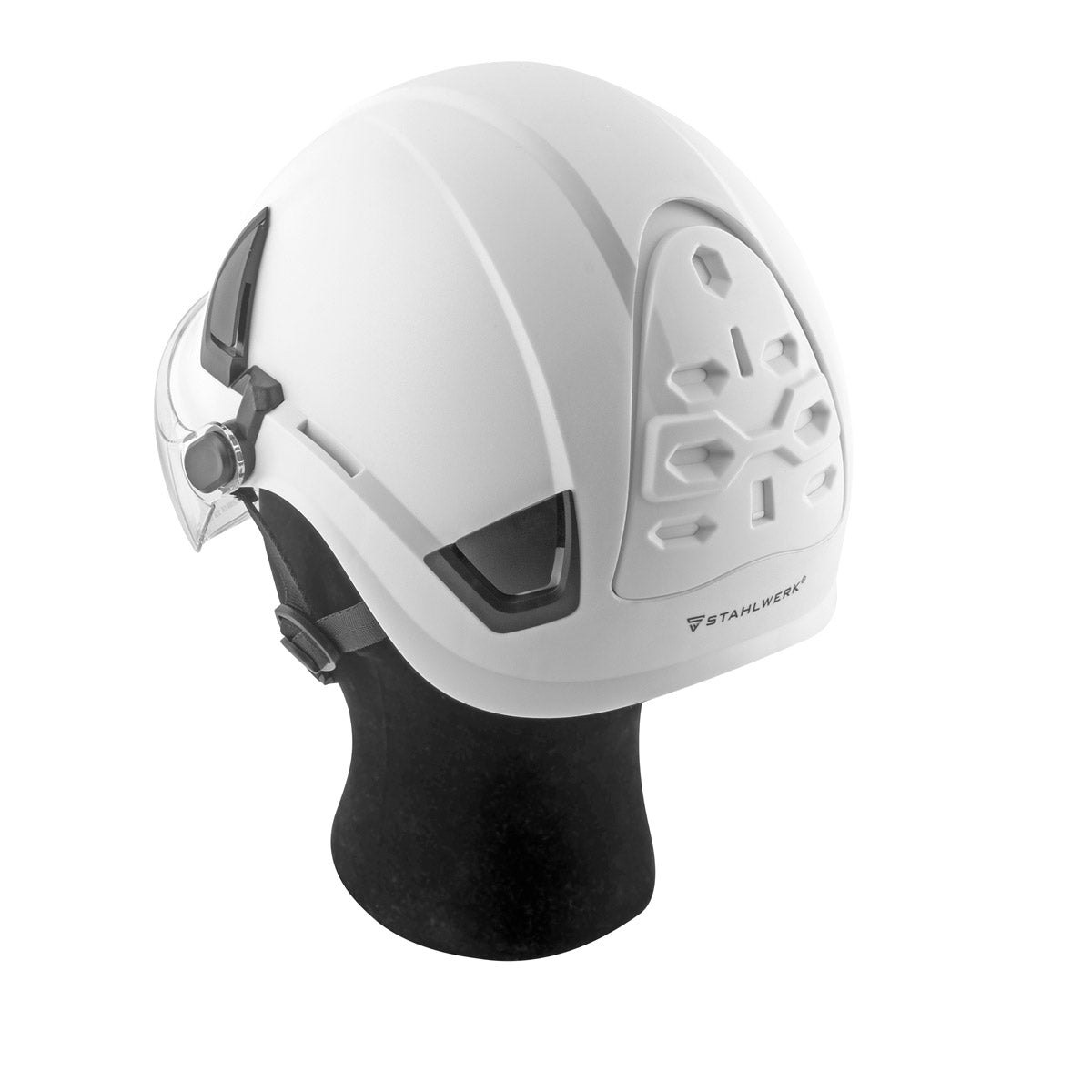 STAHLWERK Schutzhelm SVH-100 ST mit Visier EN397 EN166 Forsthelm