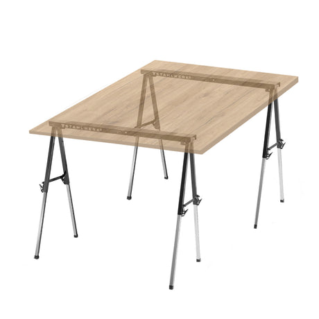 STAHLWERK Sägebock 2er Set 150 kg höhenverstellbar 645 - 910 mm Arbeitsbock