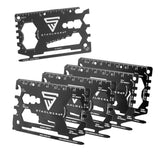 STAHLWERK Toolcard Multitool aus Stahl 18 in 1 Multifunktionswerkzeug 5er Set