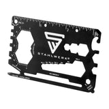 STAHLWERK Toolcard Multitool aus Stahl 18 in 1 Multifunktionswerkzeug 5er Set