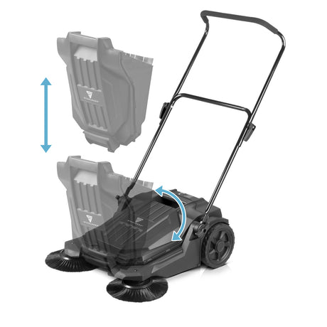 STAHLWERK Kehrmaschine SL-20 ST mit 650 mm Kehrbreite und 20 l Fassungsvermögen